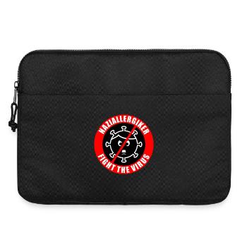 Naziallergiker - Fight the Virus - Warnhinweis - Laptoptasche 15" - Schwarz - Vorne
