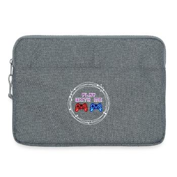 Multiplayer Gamer Controller Zocker - Laptop bag 15" - heather grey - Front