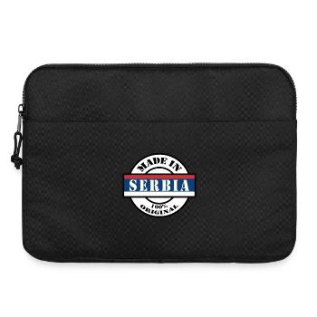 MADE IN SERBIA Republic of Serbia Srbija Gift - Laptop bag 15" - black - Front