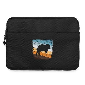 Seehund Robbe - Laptoptasche 15" - Schwarz - Vorne