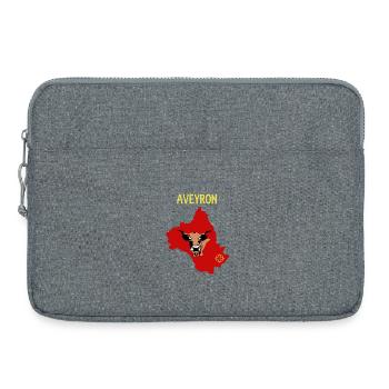 Aveyron - Sacoche pour ordinateur portable 15 pouces - gris chiné - Devant