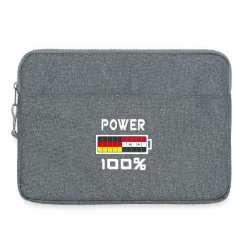 Deutschland und Syrien Power 100% - Laptoptasche 15" - Grau meliert - Vorne