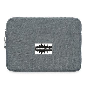 Birmingham Angleterre Voyage Souvenir Skyline Silhoue - Sacoche pour ordinateur portable 15 pouces - gris chiné - Devant