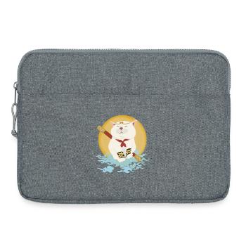 Katzenkrieger - Laptoptasche 15" - Grau meliert - Vorne