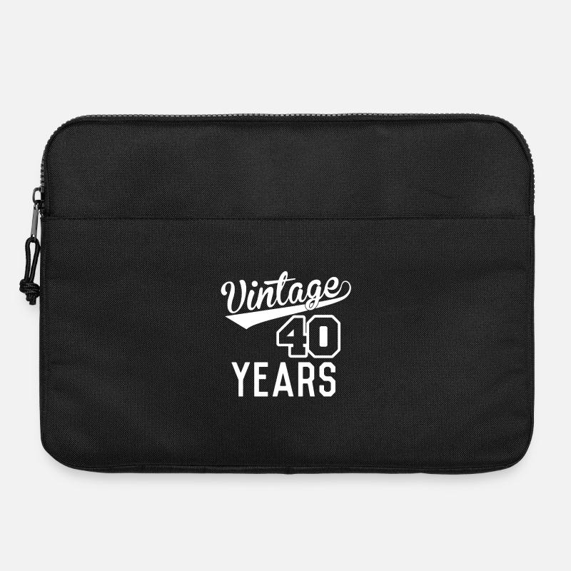 Vintage 40 Years - Laptoptasche 15" - Schwarz