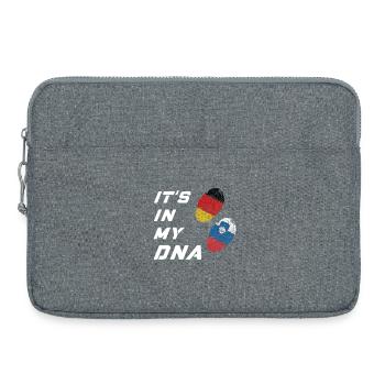 In meiner DNA Deutschland und Slowenien - Laptoptasche 15" - Grau meliert - Vorne