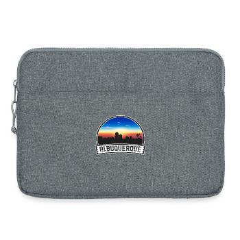 Albuquerque New Mexico USA Skyline Vintage Sunset - Laptop bag 15" - heather grey - Front