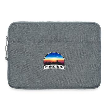 Bangkok Thailand Skyline Vintage Sunset Travel Sou - Laptop bag 15" - heather grey - Front