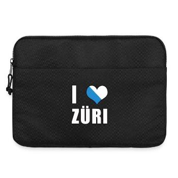 i love Zurich Züri Amour coeur Suisse cadeau - Sacoche pour ordinateur portable 15 pouces - noir - Devant