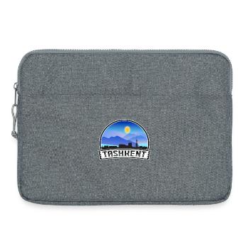 Tachkent Ouzbékistan Skyline Vintage Sunset Voyage - Sacoche pour ordinateur portable 15 pouces - gris chiné - Devant