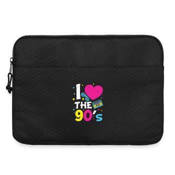 1990er 90er Jahre Heart The Nineties - Laptoptasche 15" - Schwarz - Vorne