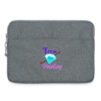 Team Diamond Painting - Sacoche pour ordinateur portable 15 pouces - gris chiné - Devant