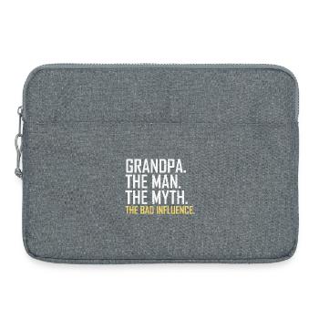 Opa Mann Mythos Der schlechte Einfluss - Laptoptasche 15" - Grau meliert - Vorne