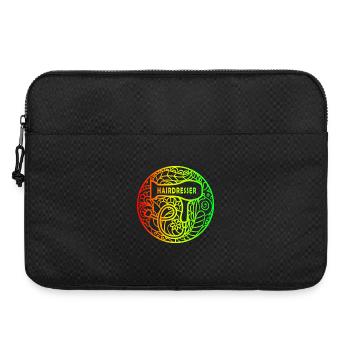 Hairdresser rainbow design - Laptop bag 15" - black - Front