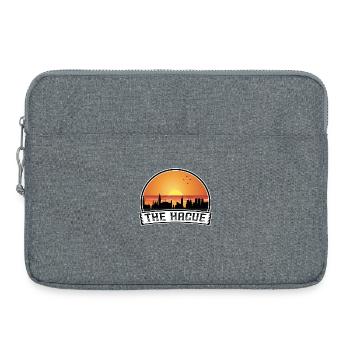 La Haye Pays-Bas Skyline Vintage Sunset Trave - Sacoche pour ordinateur portable 15 pouces - gris chiné - Devant