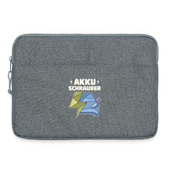 Akku Schrauber KFZ Mechaniker Schrauber E-Auto - Laptoptasche 15" - Grau meliert - Vorne