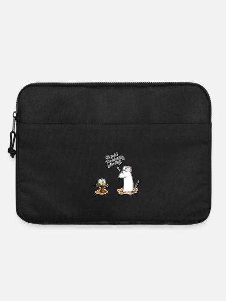 Richtig geiler Stoff - Laptoptasche 15" - Schwarz