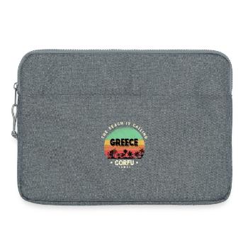 Corfu Greece Beach Vintage Thailand - Laptop bag 15" - heather grey - Front