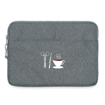 Chirurgien Chirurgie Chirurgie Café Cadeau - Sacoche pour ordinateur portable 15 pouces - gris chiné - Devant