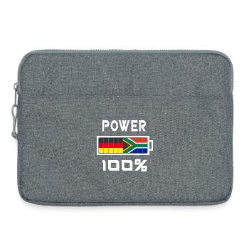 L’Allemagne et l’Afrique du Sud Power 100% - Sacoche pour ordinateur portable 15 pouces - gris chiné - Devant