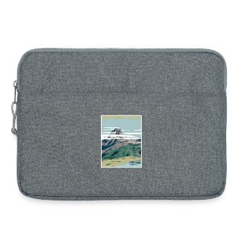Parc National des Pyrénées WPA Affiche Art Déco - Sacoche pour ordinateur portable 15 pouces - gris chiné - Devant