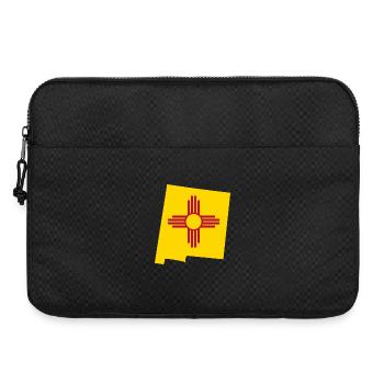 New Mexico USA State New Mexico Flag Map - Laptop bag 15" - black - Front