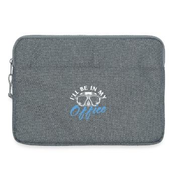 Citation de plongée sous-marine Conception de plongée sous-marine dans laquelle je serai - Sacoche pour ordinateur portable 15 pouces - gris chiné - Devant