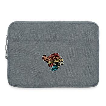 Ne sous-estimez jamais Power Girl avec Book - Sacoche pour ordinateur portable 15 pouces - gris chiné - Devant