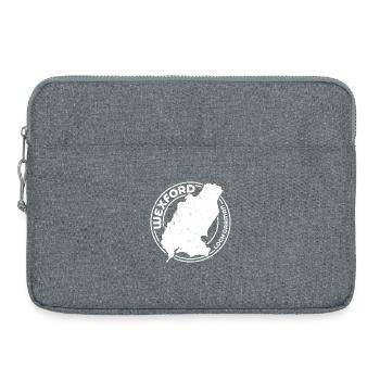 Wexford Ireland Map | County Outline Stamp - Laptop bag 15" - heather grey - Front