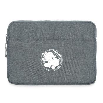 Mayo Ireland Map | County Outline Stamp - Laptop bag 15" - heather grey - Front
