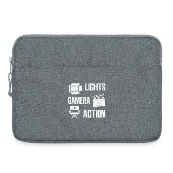 Filmemacher - Laptoptasche 15" - Grau meliert - Vorne