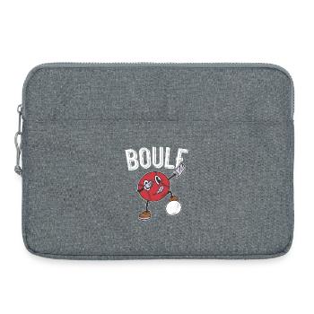 Tenue de pétanque boule pour boule bouler - Sacoche pour ordinateur portable 15 pouces - gris chiné - Devant