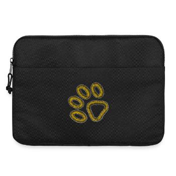 patte de tigre dorée - Sacoche pour ordinateur portable 15 pouces - noir - Devant