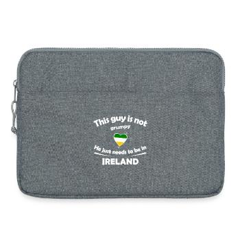 Vacances en Irlande - Sacoche pour ordinateur portable 15 pouces - gris chiné - Devant
