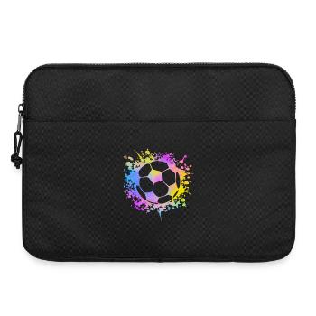 Paint Splashes Soccer Lover Graphisme Football - Sacoche pour ordinateur portable 15 pouces - noir - Devant