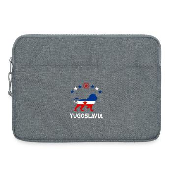 Jugoslawien Löwen Design - Laptoptasche 15" - Grau meliert - Vorne