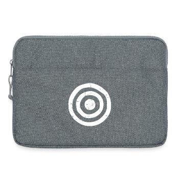 Cible Cible blanc sale - Sacoche pour ordinateur portable 15 pouces - gris chiné - Devant