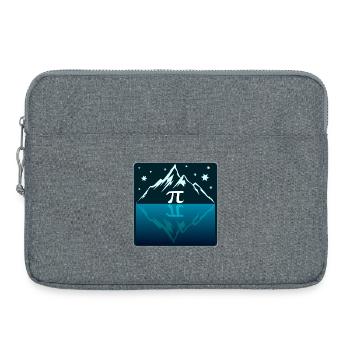 Hiking Number Pi - Laptop bag 15" - heather grey - Front
