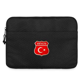 Antalya Turkey flag emblem - Laptop bag 15" - black - Front