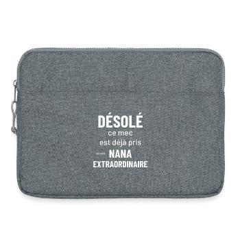 désolé ce mec est déjà pris par une nana extra - Sacoche pour ordinateur portable 15 pouces - gris chiné - Devant