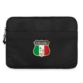 Cagliari Italien Wappen Flaggen Design - Laptoptasche 15" - Schwarz - Vorne