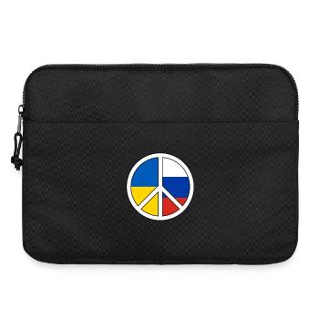 Symbole de paix avec motif de bloc de couleur - Sacoche pour ordinateur portable 15 pouces - noir - Devant