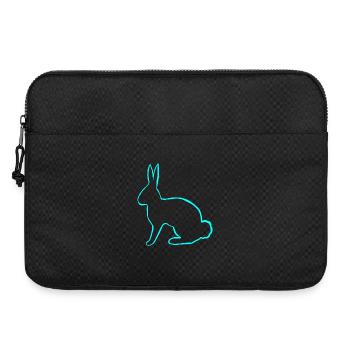 süße tierdesigns, stallhase, kaninchen konturen - Laptoptasche 15" - Schwarz - Vorne