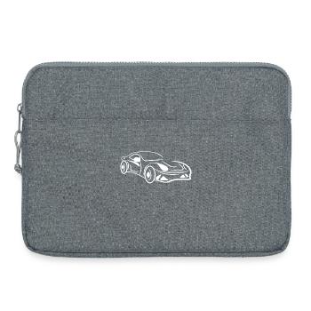 Auto Sportauto Autoliebhaber Autofahrer Rennsport - Laptoptasche 15" - Grau meliert - Vorne