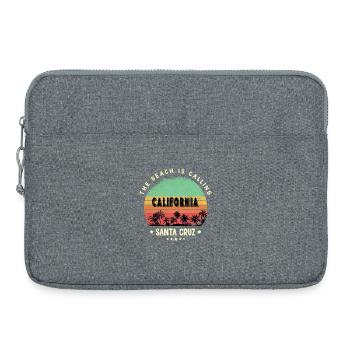 Santa Cruz Kalifornien Strand Design - Laptoptasche 15" - Grau meliert - Vorne