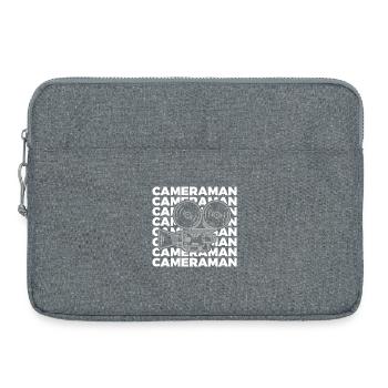 Directeur de la photographie de la vieille école - Sacoche pour ordinateur portable 15 pouces - gris chiné - Devant