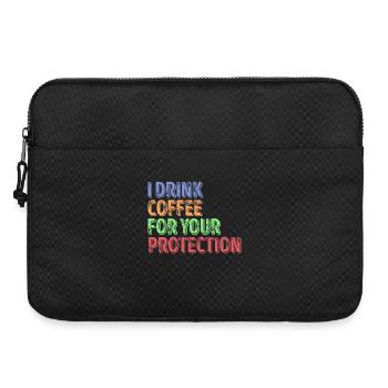 Caffeine Coffee Humorous Statement Coffee Lovers - Laptop bag 15" - black - Front