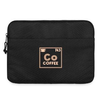 Koffein Kaffee Spruch Kaffeetasse Kaffeeliebhaber - Laptoptasche 15" - Schwarz - Vorne