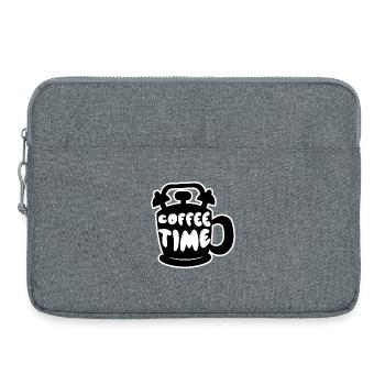 Coffee Saying Coffee Pot Coffee Drinker Caffeine - Laptop bag 15" - heather grey - Front