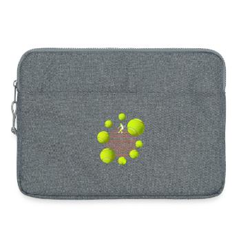 Tennisball - Laptoptasche 15" - Grau meliert - Vorne